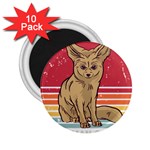 Fennec Fox T- Shirt Im Really A Fennec Fox T- Shirt 2.25  Magnets (10 pack)  Front