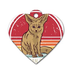 Fennec Fox T- Shirt Im Really A Fennec Fox T- Shirt Dog Tag Heart (two Sides) by ZUXUMI