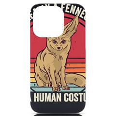 Fennec Fox T- Shirt Im Really A Fennec Fox T- Shirt Iphone 14 Pro Black Uv Print Case by ZUXUMI