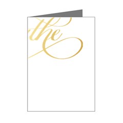 Breathe T- Shirt Breathe In Gold T- Shirt Mini Greeting Card by JamesGoode