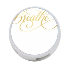 Breathe T- Shirt Breathe In Gold T- Shirt 4-port Usb Hub (two Sides) by JamesGoode