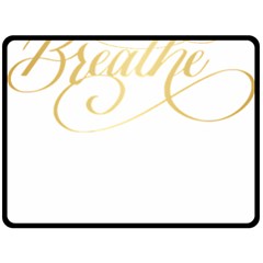 Breathe T- Shirt Breathe In Gold T- Shirt Fleece Blanket (large) by JamesGoode