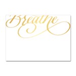 Breathe T- Shirt Breathe In Gold T- Shirt Crystal Sticker (A4) Front