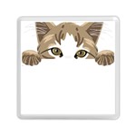 Peeking Cat T-shirtpeeking Cute Cat T-shirt Memory Card Reader (Square) Front