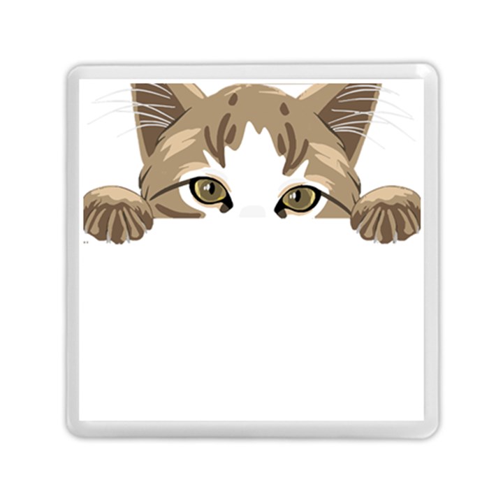 Peeking Cat T-shirtpeeking Cute Cat T-shirt Memory Card Reader (Square)