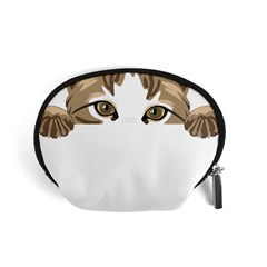 Peeking Cat T-shirtpeeking Cute Cat T-shirt Accessory Pouch (small) by EnriqueJohnson