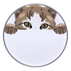 Peeking Cat T-shirtpeeking Cute Cat T-shirt Wireless Fast Charger(white) by EnriqueJohnson