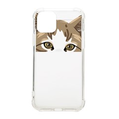 Peeking Cat T-shirtpeeking Cute Cat T-shirt Iphone 11 Pro 5 8 Inch Tpu Uv Print Case by EnriqueJohnson