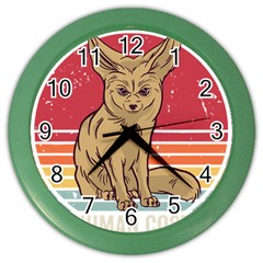 Fennec Fox T- Shirt Im Really A Fennec Fox T- Shirt Color Wall Clock by ZUXUMI