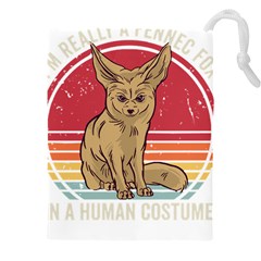 Fennec Fox T- Shirt Im Really A Fennec Fox T- Shirt Drawstring Pouch (5xl) by ZUXUMI