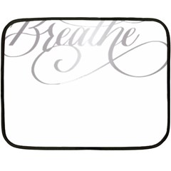 Breathe T- Shirt Breathe In Silver T- Shirt (1) Two Sides Fleece Blanket (mini) by JamesGoode