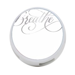 Breathe T- Shirt Breathe In Silver T- Shirt (1) 4-port Usb Hub (one Side) by JamesGoode