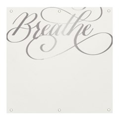 Breathe T- Shirt Breathe In Silver T- Shirt (1) Banner And Sign 4  X 4  by JamesGoode