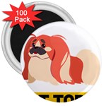 Pekingese T-shirtnope Not Today Pekingese 04 T-shirt 3  Magnets (100 pack) Front