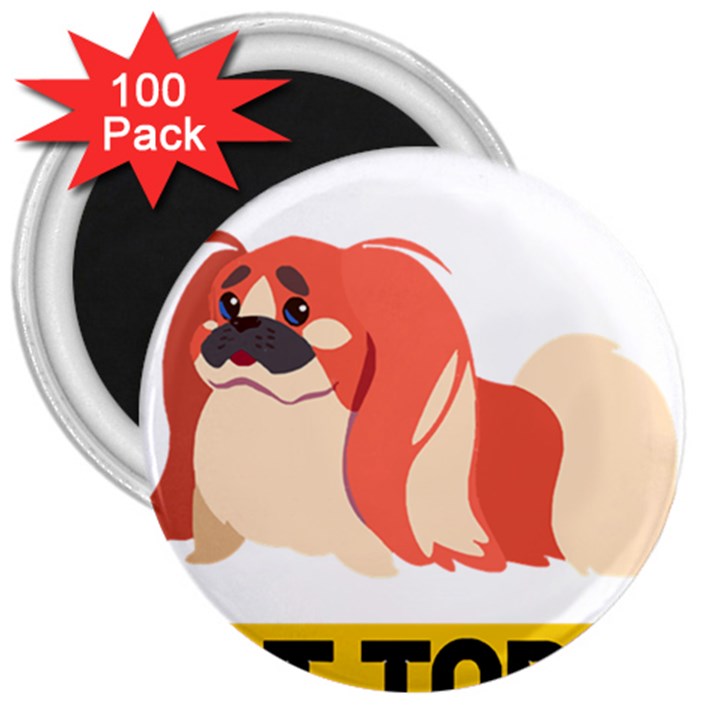 Pekingese T-shirtnope Not Today Pekingese 04 T-shirt 3  Magnets (100 pack)