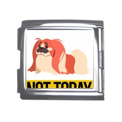 Pekingese T-shirtnope Not Today Pekingese 04 T-shirt Mega Link Italian Charm (18mm) by EnriqueJohnson