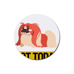 Pekingese T-shirtnope Not Today Pekingese 04 T-shirt Rubber Round Coaster (4 Pack) by EnriqueJohnson