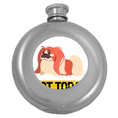 Pekingese T-shirtnope Not Today Pekingese 04 T-shirt Round Hip Flask (5 Oz) by EnriqueJohnson