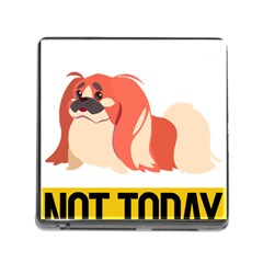 Pekingese T-shirtnope Not Today Pekingese 04 T-shirt Memory Card Reader (square 5 Slot) by EnriqueJohnson