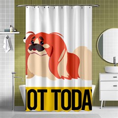 Pekingese T-shirtnope Not Today Pekingese 04 T-shirt Shower Curtain 48  X 72  (small)  by EnriqueJohnson