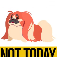 Pekingese T-shirtnope Not Today Pekingese 04 T-shirt Play Mat (rectangle) by EnriqueJohnson