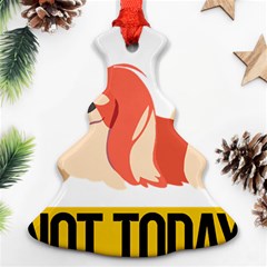 Pekingese T-shirtnope Not Today Pekingese 04 T-shirt Ornament (christmas Tree)  by EnriqueJohnson