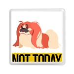 Pekingese T-shirtnope Not Today Pekingese 04 T-shirt Memory Card Reader (Square) Front