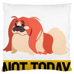 Pekingese T-shirtnope Not Today Pekingese 04 T-shirt Standard Premium Plush Fleece Cushion Case (one Side) by EnriqueJohnson