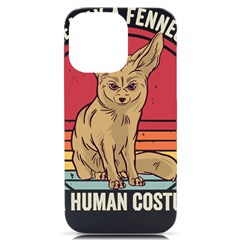 Fennec Fox T- Shirt Im Really A Fennec Fox T- Shirt Iphone 14 Pro Max Black Uv Print Case by ZUXUMI