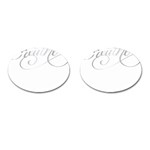 Breathe T- Shirt Breathe In Silver T- Shirt Cufflinks (Oval) Front(Pair)