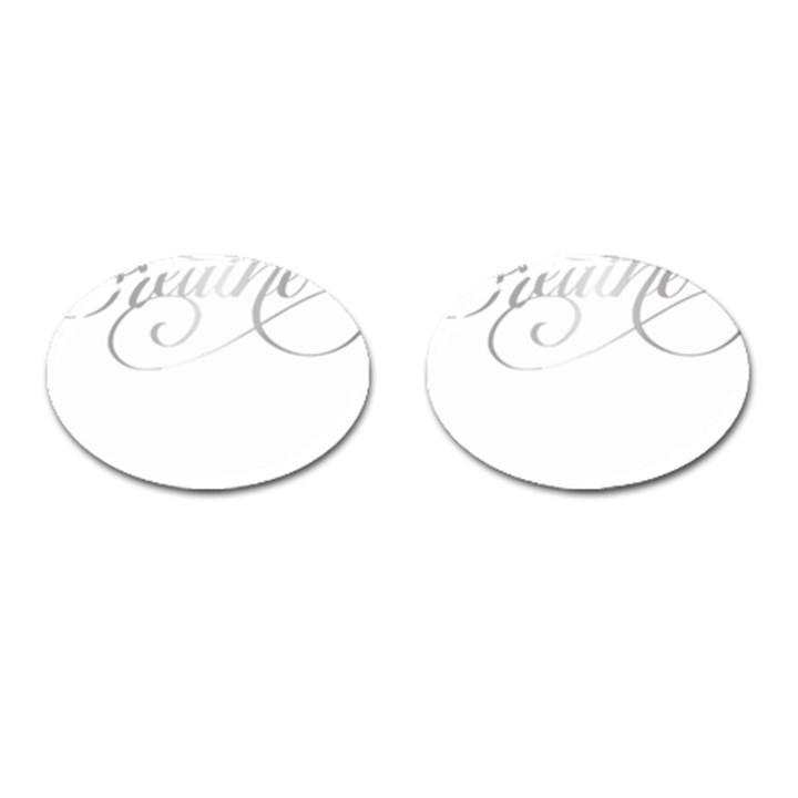 Breathe T- Shirt Breathe In Silver T- Shirt Cufflinks (Oval)