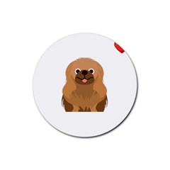 Pekingese T-shirtsteal Your Heart Pekingese 01 T-shirt Rubber Round Coaster (4 Pack) by EnriqueJohnson