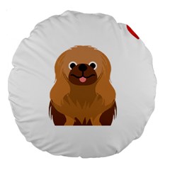 Pekingese T-shirtsteal Your Heart Pekingese 01 T-shirt Large 18  Premium Round Cushions by EnriqueJohnson