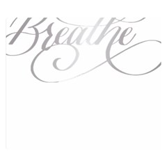 Breathe T- Shirt Breathe In Silver T- Shirt Premium Plush Fleece Blanket (small) by JamesGoode