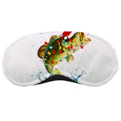 Fishing T- Shirt Fishing Christmas T- Shirt Sleep Mask by ZUXUMI