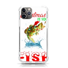 Fishing T- Shirt Fishing Christmas T- Shirt Iphone 11 Pro 5 8 Inch Tpu Uv Print Case by ZUXUMI