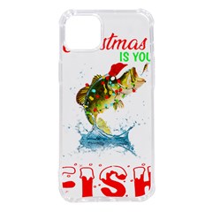 Fishing T- Shirt Fishing Christmas T- Shirt Iphone 14 Plus Tpu Uv Print Case by ZUXUMI