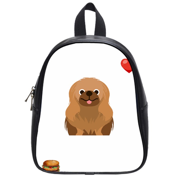 Pekingese T-shirtsteal Your Heart Pekingese 01 T-shirt School Bag (Small)