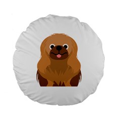 Pekingese T-shirtsteal Your Heart Pekingese 01 T-shirt Standard 15  Premium Round Cushions by EnriqueJohnson