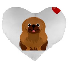 Pekingese T-shirtsteal Your Heart Pekingese 01 T-shirt Large 19  Premium Heart Shape Cushions by EnriqueJohnson