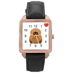 Pekingese T-shirtsteal Your Heart Pekingese 01 T-shirt Rose Gold Leather Watch  by EnriqueJohnson