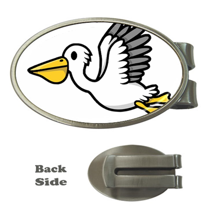 Pelican T-shirtnope Not Today Pelican 64 T-shirt Money Clips (Oval) 