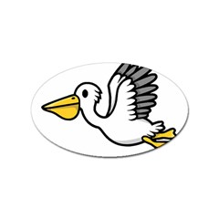 Pelican T-shirtnope Not Today Pelican 64 T-shirt Sticker Oval (100 Pack) by EnriqueJohnson