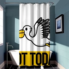 Pelican T-shirtnope Not Today Pelican 64 T-shirt Shower Curtain 36  X 72  (stall)  by EnriqueJohnson