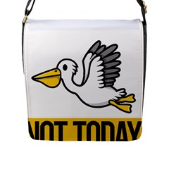 Pelican T-shirtnope Not Today Pelican 64 T-shirt Flap Closure Messenger Bag (l) by EnriqueJohnson