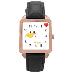 Pelican T-shirtsteal Your Heart Pelican 25 T-shirt Rose Gold Leather Watch  by EnriqueJohnson