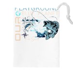 Fishing T- Shirt Playground Fishing Nature Planet Earth Playground Good Vibes Free Spirit T- Shirt ( Drawstring Pouch (5XL) Front