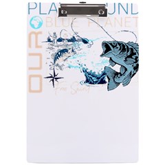 Fishing T- Shirt Playground Fishing Nature Planet Earth Playground Good Vibes Free Spirit T- Shirt ( A4 Acrylic Clipboard by ZUXUMI