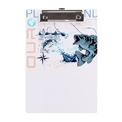 Fishing T- Shirt Playground Fishing Nature Planet Earth Playground Good Vibes Free Spirit T- Shirt ( A5 Acrylic Clipboard by ZUXUMI