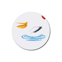 Pelican T-shirtsteal Your Heart Pelican 30 T-shirt Rubber Coaster (round) by EnriqueJohnson